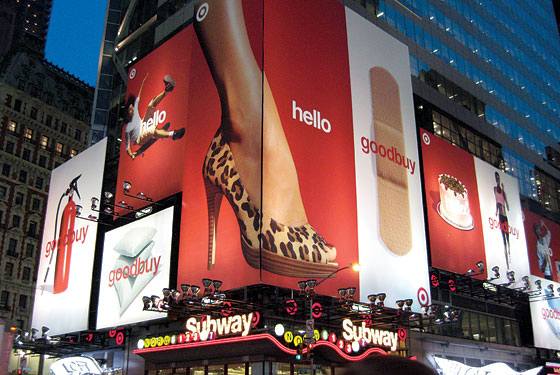 Target, Hello Goodbuy '06, Times Square billboards