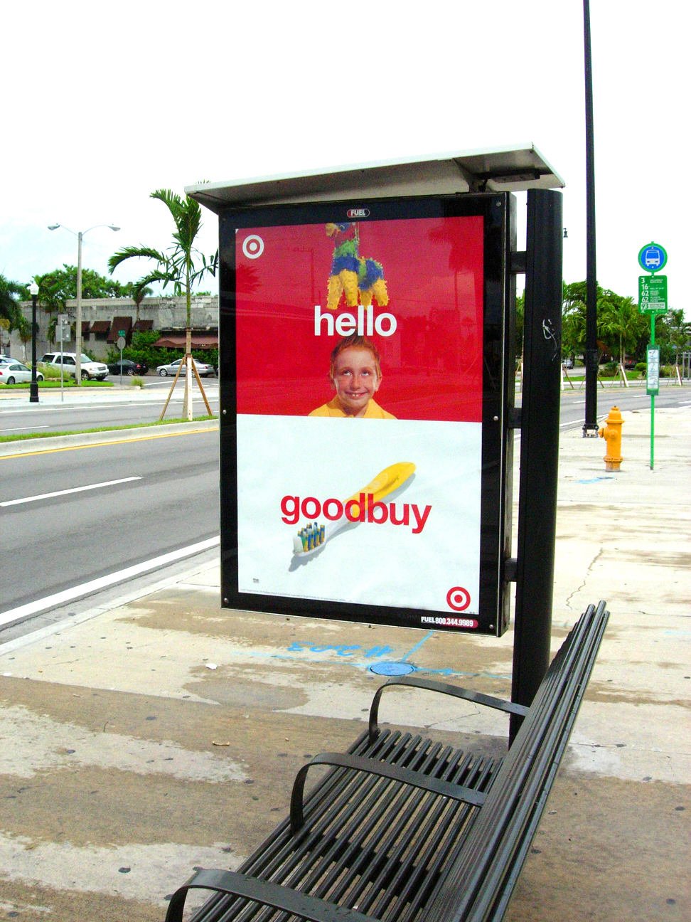 Target, Hello Goodbuy '06, piñata bus shelter