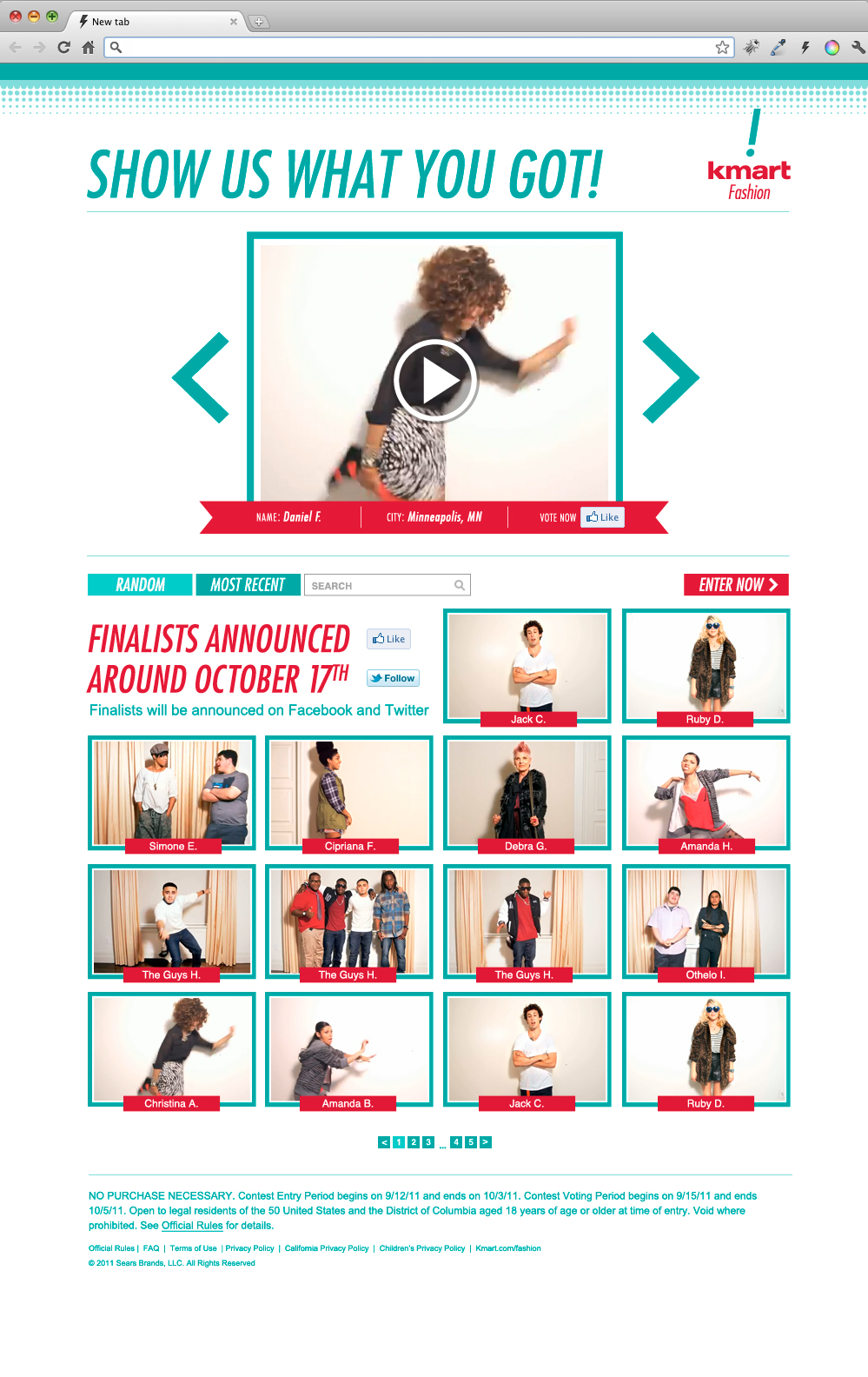 Kmart, Money Can't Buy Style, contest website