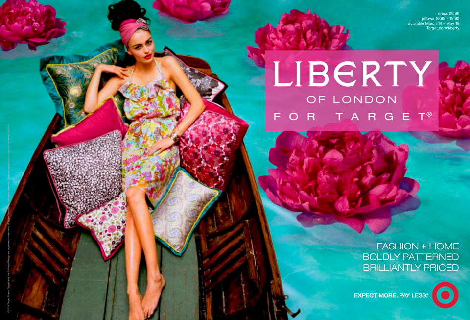 Target, Liberty of London for Target, boat spread ad