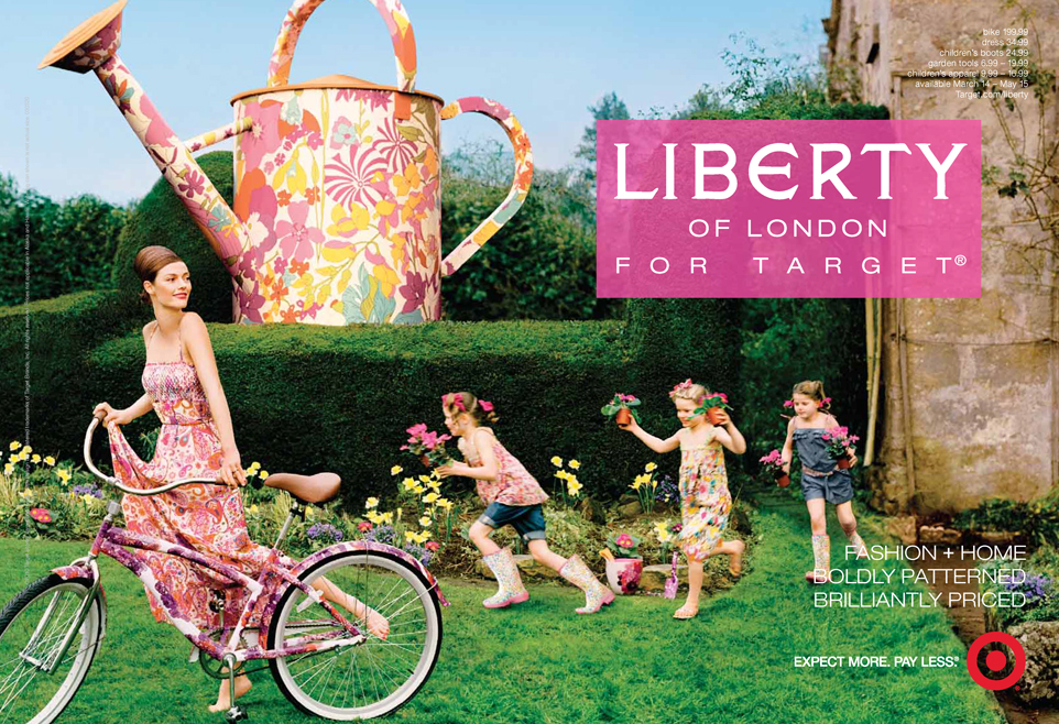 Target, Liberty of London for Target, garden spread ad
