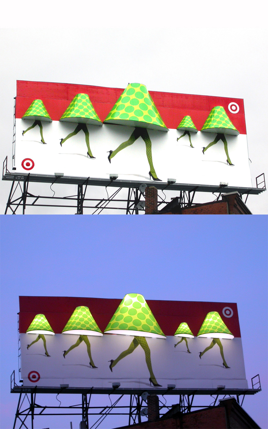 Target, Wants Needs '04, lampshade billboard