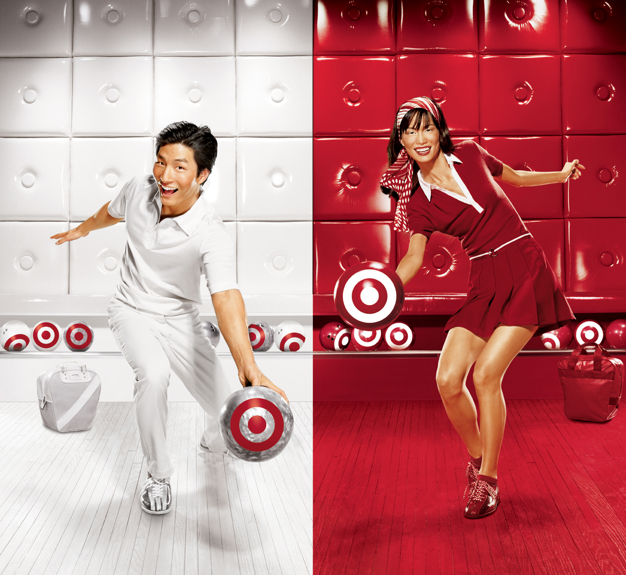 Target, Branding '05 bowling couple campaign image