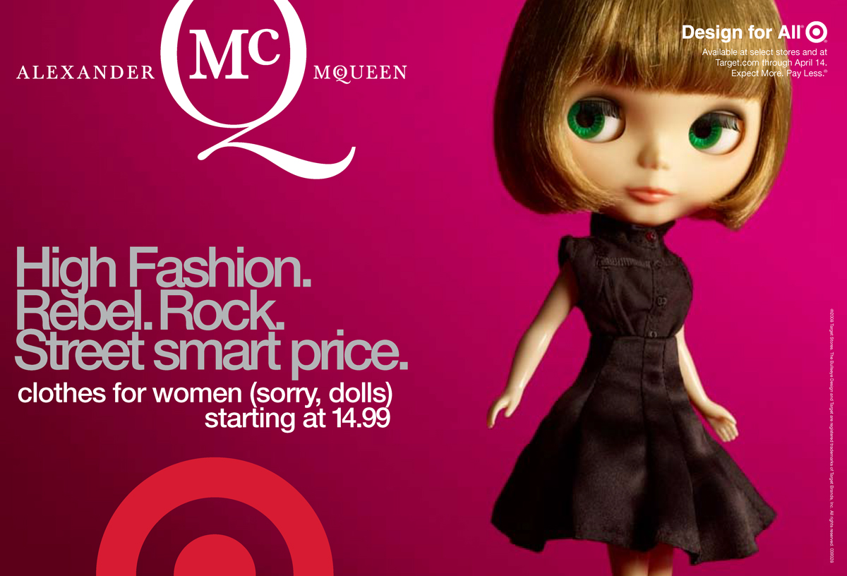 Target, Go International, Alexander McQueen for Target, Spread Ad