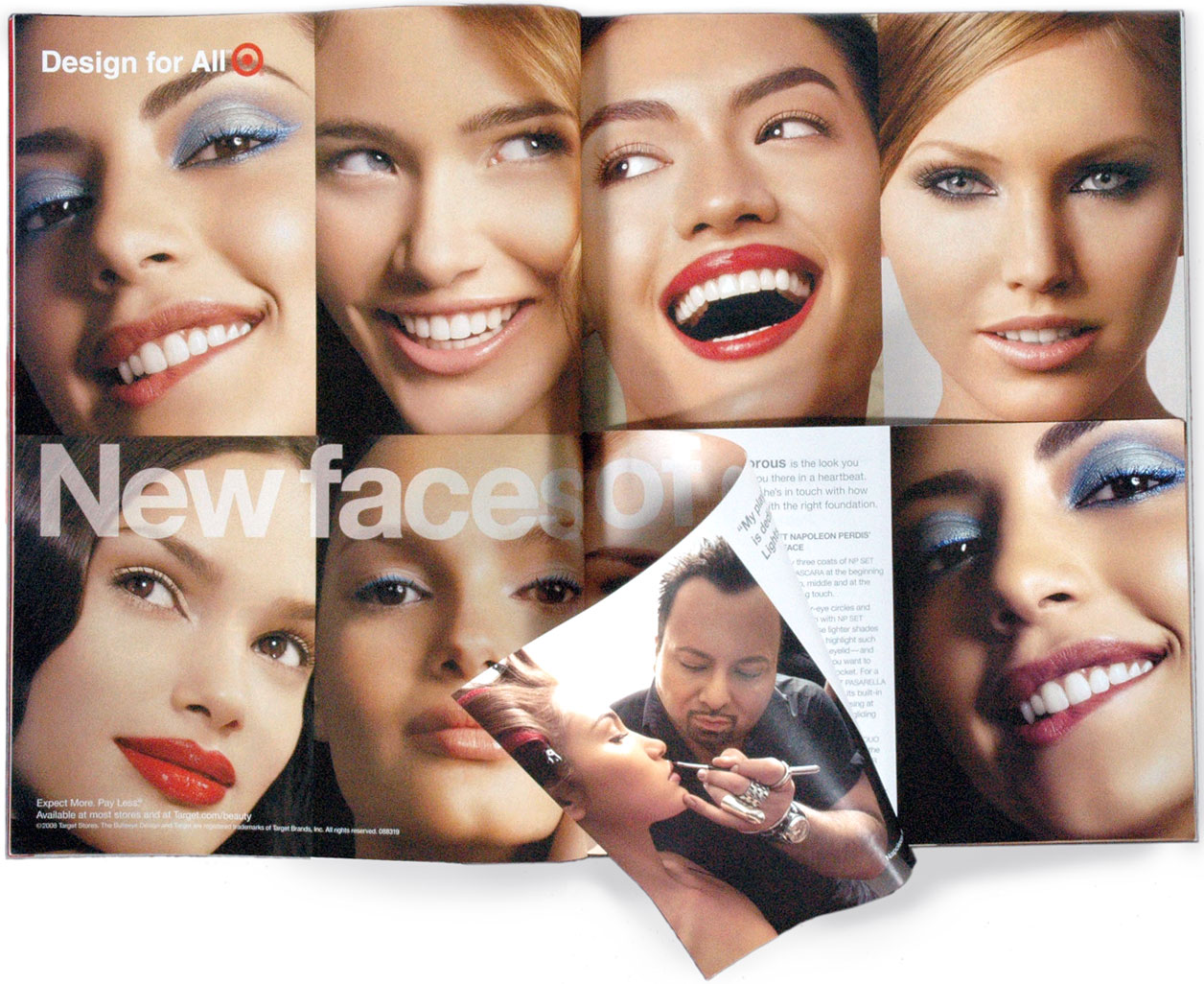 New faces of Target Beauty, magazine insert